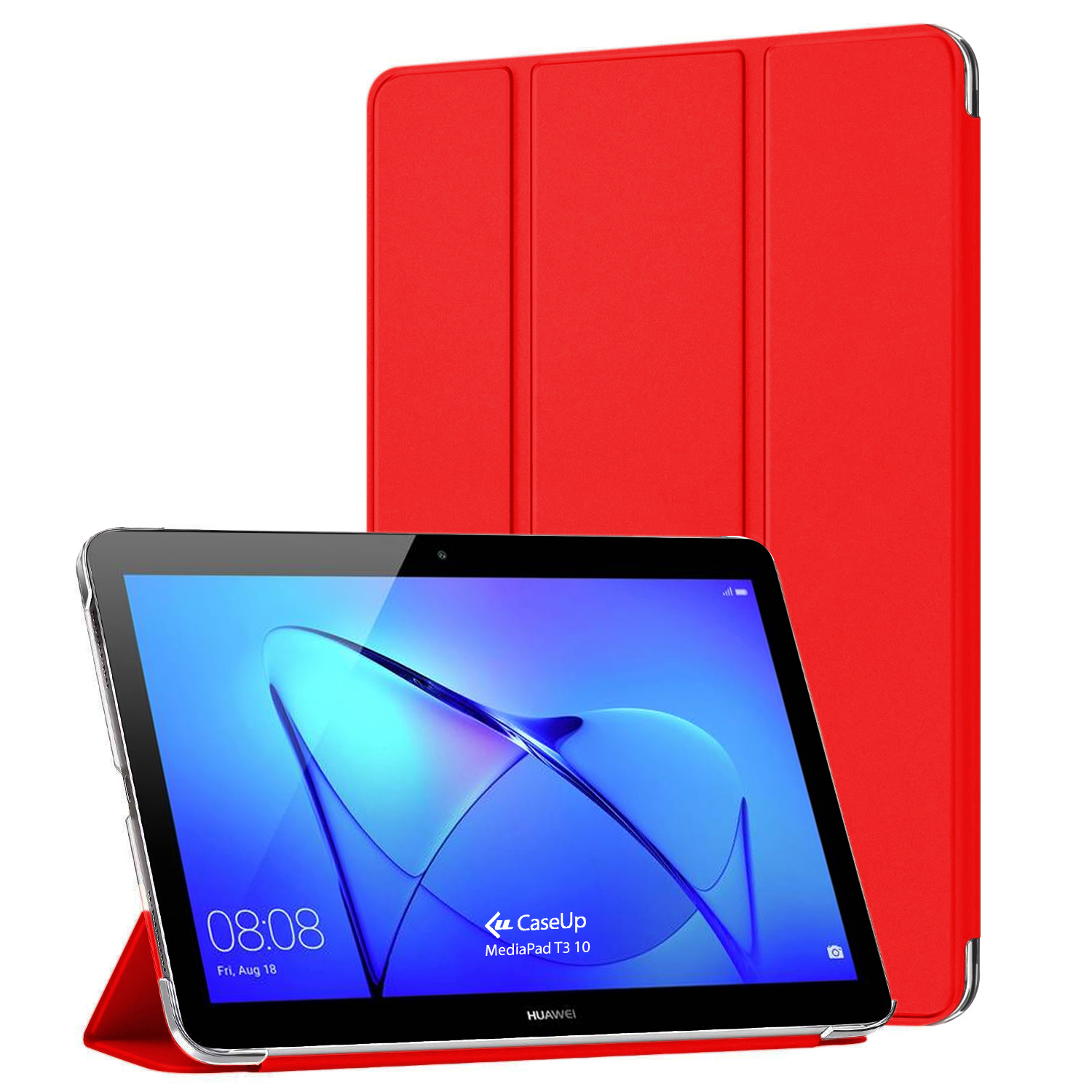 Huawei MediaPad T3 10 Kılıf CaseUp Smart Protection Kırmızı
